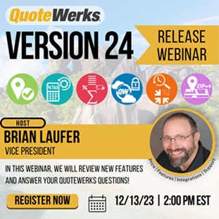QuoteWerks v24 Build 1 Webinar
