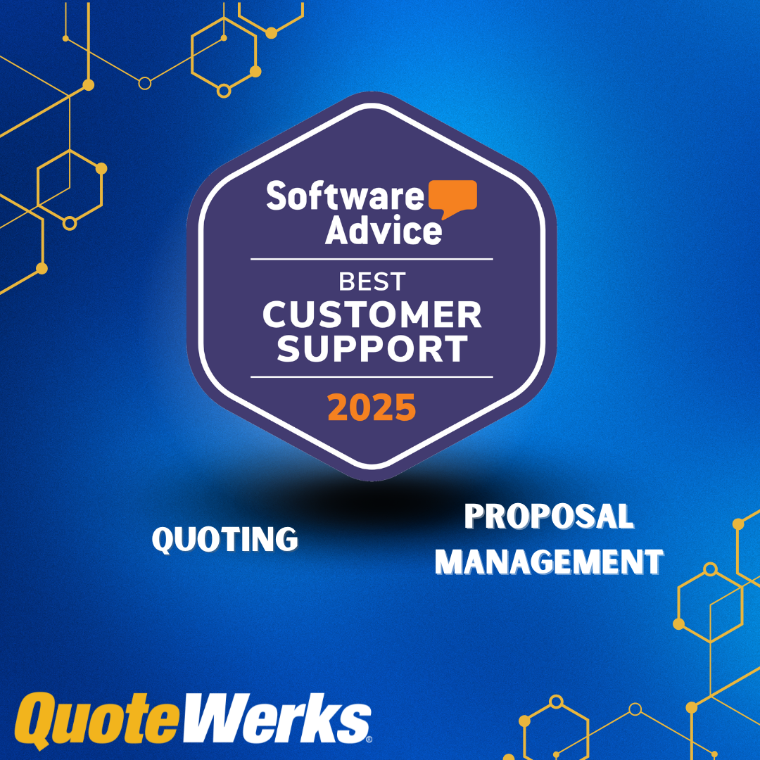 QuoteWerks Wins Big Crowned for Best Customer Support in Quoting and Proposal Management by Software Advice