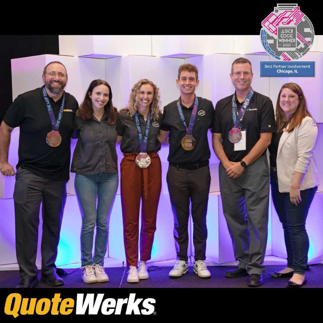 QuoteWerks Awarded Best Partner Involvement at ASCII EDGE Event in Chicago, Illinois