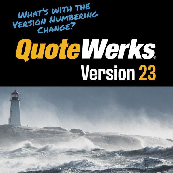 QuoteWerks Version Numbering Change v23