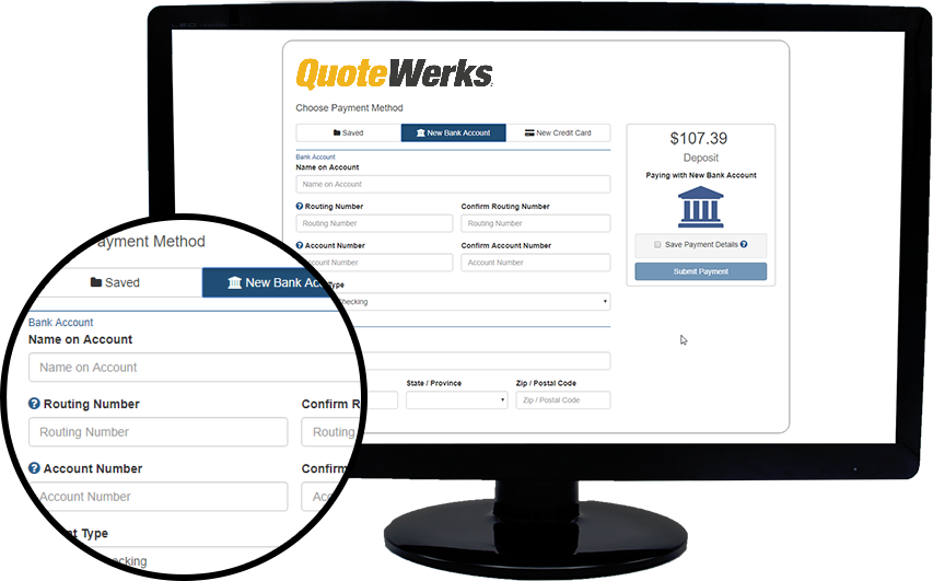 Accept ACH Payments with QuoteWerks and ConnectBooster