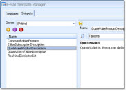 QuoteWerks has an Email Snippets - Helping you autotmate your quoting even further