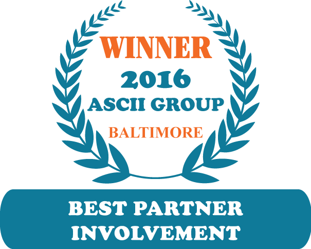 QuoteWerks was honored to be awarded Best Partner Involvement at ASCII Baltimore 2016