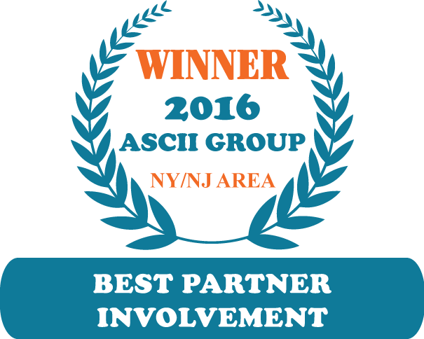 QuoteWerks was honored to be awarded Best Partner Involvement at ASCII NY 2016