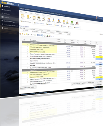 QuoteWerks is Business Class Software For your Organization