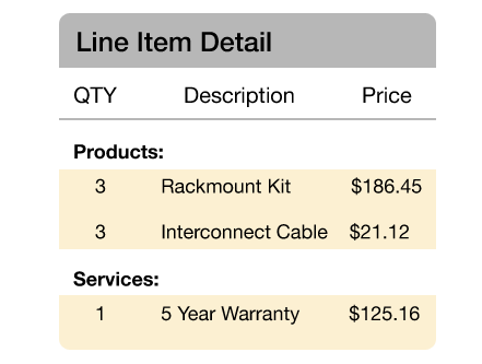 Build and User Order Forms with QuoteValet Shopping Cart